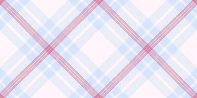 Adorable plaid pattern tartan, cotton textile seamless . Net background fabric texture check in light and snow colors. vector