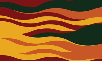 Minimalist abstract background with wavy, rippled stripes and sparse curves. Flowing, textured lines in trendy colors create a graphic look, perfect for posters, prints, or a modern, minimal design. vector