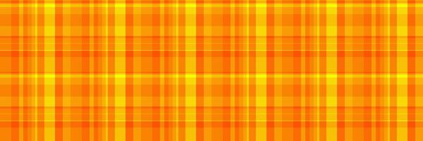 British tartan textile check, 40s pattern texture. Spanish plaid background seamless fabric in bright and royal gold colors. vector