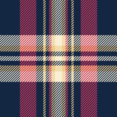 Femininity textile tartan background, marriage seamless fabric pattern. Discount check plaid texture in dark and red colors.
