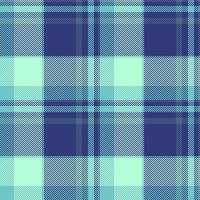 Premium tartan texture background, dining pattern plaid fabric. Show seamless check textile in cyan and blue colors. vector