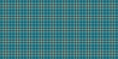 Shop fabric texture textile, poncho plaid background. Perfection tartan seamless pattern check in teal and cyan colors. vector