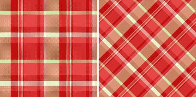 Check fabric of textile texture plaid with a background pattern tartan seamless. Set in summer colors for premium quality products. vector