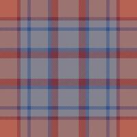Plaid check pattern. Seamless fabric texture. Tartan textile print. vector