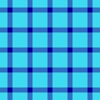 Dining seamless check plaid, postcard background textile . No people texture tartan pattern fabric in cyan and indigo colors. vector