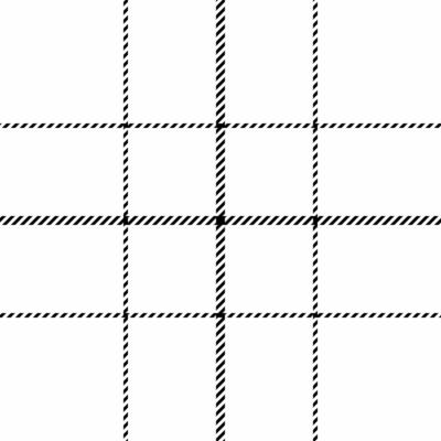 Panjabi texture textile pattern, plank tartan seamless. 60s check plaid background fabric in white and black colors.