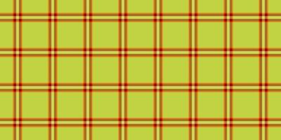 Invite texture tartan check, scratch background fabric textile. Winter plaid pattern seamless in lime and orange colors. vector