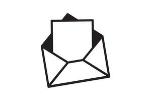 Mail icon sign. Letter envelope symbol. Message send to address illustration. vector
