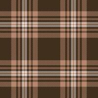 Nostalgia check fabric tartan, window seamless pattern . Identity plaid texture background textile in dark and orange colors. vector