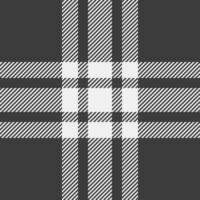 Drawing seamless textile plaid, scrapbook check fabric pattern. Calm background tartan texture in grey and white colors. vector