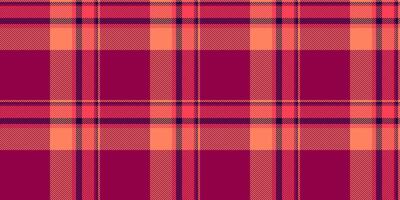 Flowing textile fabric texture, new year pattern seamless. Layered tartan check background plaid in red and pink colors. vector