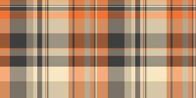 Cosy pattern plaid , difficult background fabric textile. Perfection tartan check texture seamless in orange and pastel colors. vector