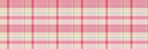 Easter fabric tartan plaid, dye background texture. Trousers pattern check seamless textile in light and red colors. vector