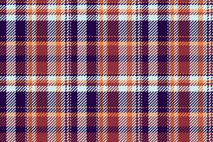 Tough seamless background plaid, detailed textile fabric tartan. Close up pattern check texture in dark and light colors. vector