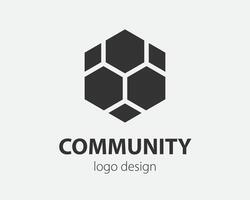 Trend logo hexagon tech design. Technology logotype for smart system, network application, crypto icon. vector