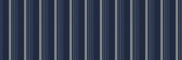 Motif fabric pattern background, romance stripe seamless texture. Hunter lines textile vertical in dark and blue colors. vector
