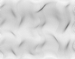 Line abstract background, light black and white color. seamless pattern modern twist waves design. vector