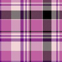Internet fabric tartan texture, presentation plaid seamless textile. Punk pattern background check in pink and light colors. vector
