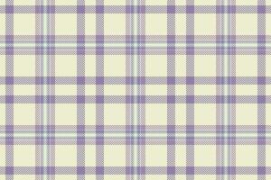 Difficult textile pattern texture, cross background check. Newborn tartan plaid seamless fabric in light and pastel colors. vector