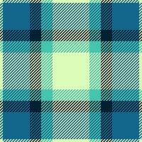 Fancy check background , card texture seamless pattern. Outside tartan plaid textile fabric in cyan and light colors. vector