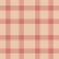 Scotland tartan textile fabric, retail seamless plaid. Linen texture check background pattern in red and light colors. vector