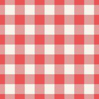 Editable pattern plaid tartan, sketching seamless background check. Cozy texture fabric textile in red and old lace colors. vector