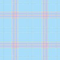 Tailor plaid fabric, greeting seamless tartan check. Window textile background texture pattern in light and cyan colors. vector