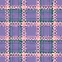 Multicolor fabric background, complexity tartan texture pattern. Fall seamless textile check plaid in indigo and teal colors. vector