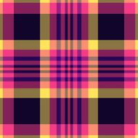 Rosa check seamless plaid, shabby background fabric pattern. Artistic textile texture tartan in pink and red colors. vector