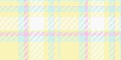 Elementary pattern seamless plaid, plain textile background tartan. Cloth texture fabric check in light and white colors. vector