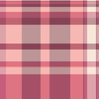 Canadian textile background, flowing tartan plaid pattern. Outfit texture check seamless fabric in red and light colors. vector