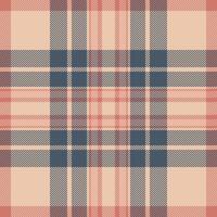 Empty background fabric texture, magazine check tartan. Handmade pattern seamless textile plaid in light and pastel colors. vector