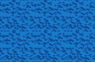 Plastic constructor game seamless pattern. toy brick texture background. Perspective flat design for paper or fabric print. vector