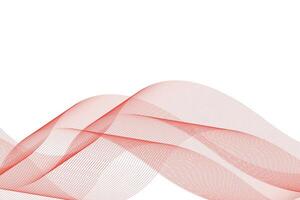 Abstract Contemporary Orange Wave Pattern with Curved Lines vector