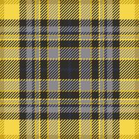 Plaid check pattern. Seamless fabric texture. Tartan textile print. vector