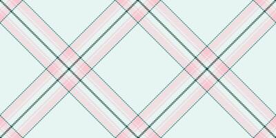 Velvet background pattern textile, tee tartan fabric. Knit plaid texture seamless check in white and light colors. vector