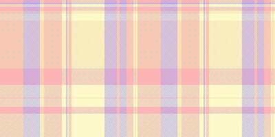 Filigree check pattern tartan, mat seamless fabric texture. Nobility plaid textile background in lemon chiffon and light colors. vector