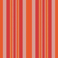 Merry fabric stripe textile, machinery lines seamless. Luxurious pattern background vertical texture in red and cornsilk colors. vector