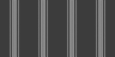 Tough lines vertical seamless, fantasy pattern fabric texture. Fmprovement stripe background textile in grey and white colors. vector