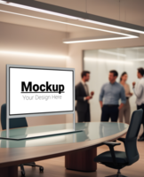 Stylish Conference Room Setup for Custom Design Display psd