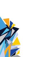 abstract triangle background with graffiti style for corner vector