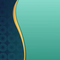 wave corner and ornaments in it vector