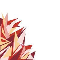 abstract triangle in graffiti style for corner vector