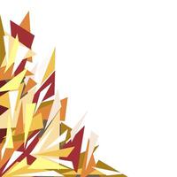 abstract triangle corner in graffiti style vector