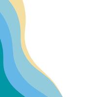 wave corner color for the frame vector