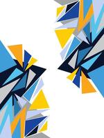 abstract triangle background for corner vector