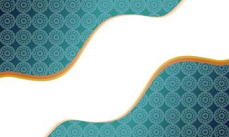 Luxurious wave background with ornaments for frame vector