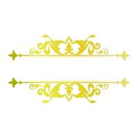 ornate frame scroll element vector
