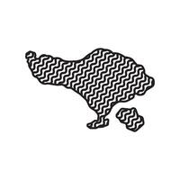 A black and white chevron pattern on a white background vector