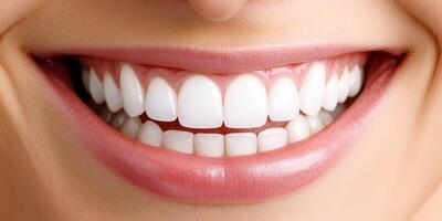 Bright smile showcasing healthy teeth in a close-up view photo